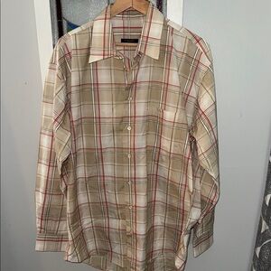Burberry Men’s Plaid Button Down Shirt